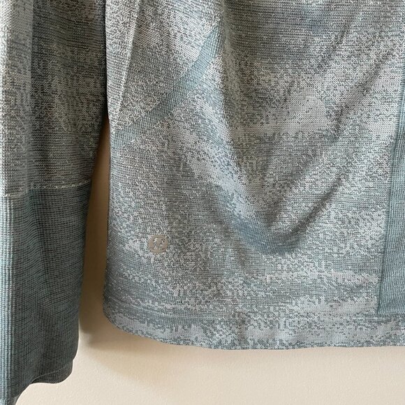 Lululemon Swiftly Speed Hooded 1/2 Zip Stretch Running Blue 8 - Picture 7 of 8